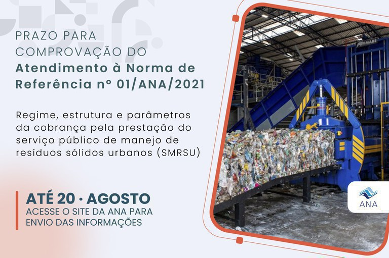 Prazo para municípios enviarem informações referentes à adoção da norma de referência sobre manejo de resíduos sólidos se encerra nesta terça (20)